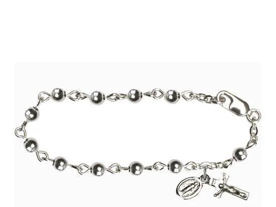 Sterling Infant Rosary Bracelet