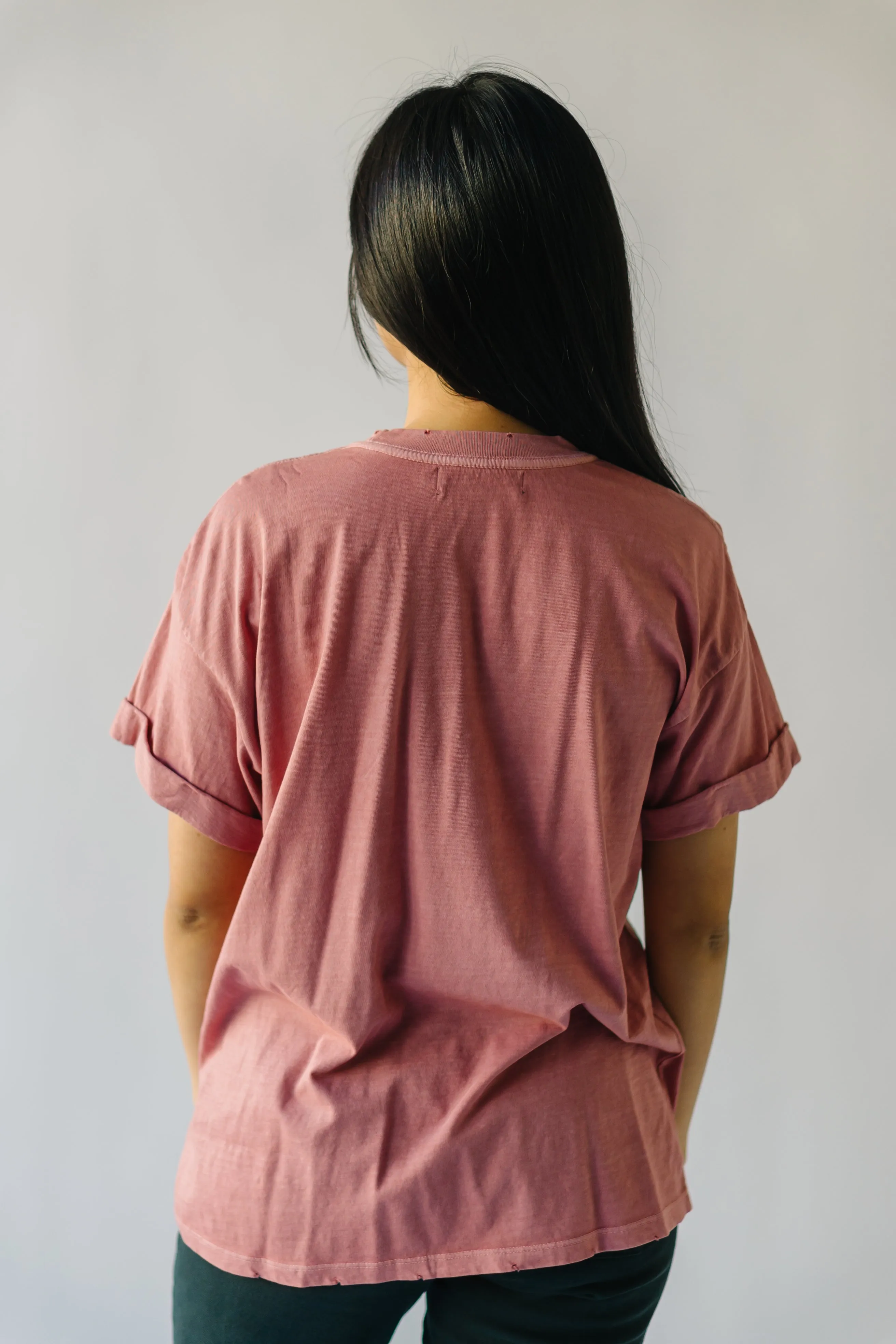 The November Chrysanthemum Tee in Dusty Pink