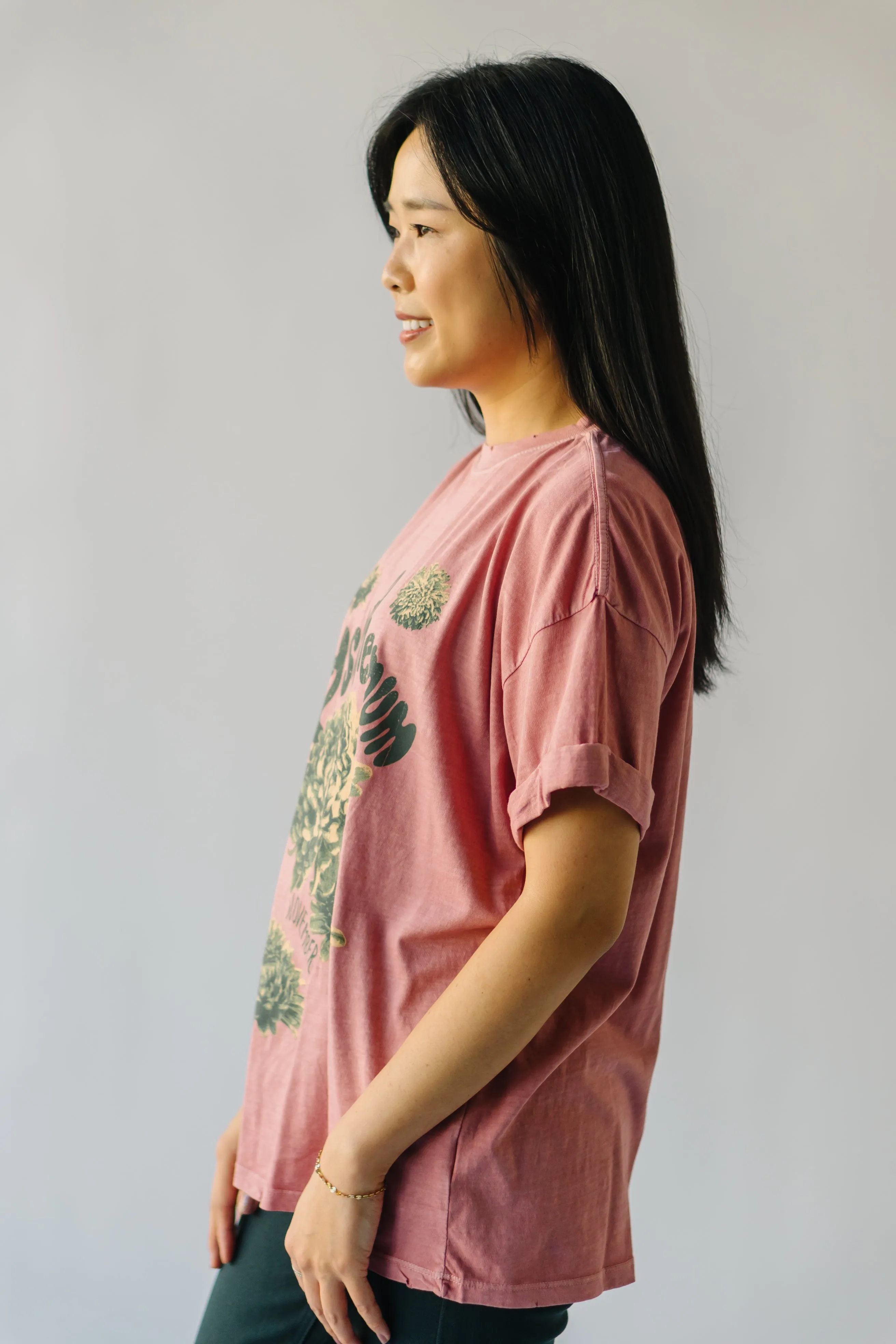 The November Chrysanthemum Tee in Dusty Pink