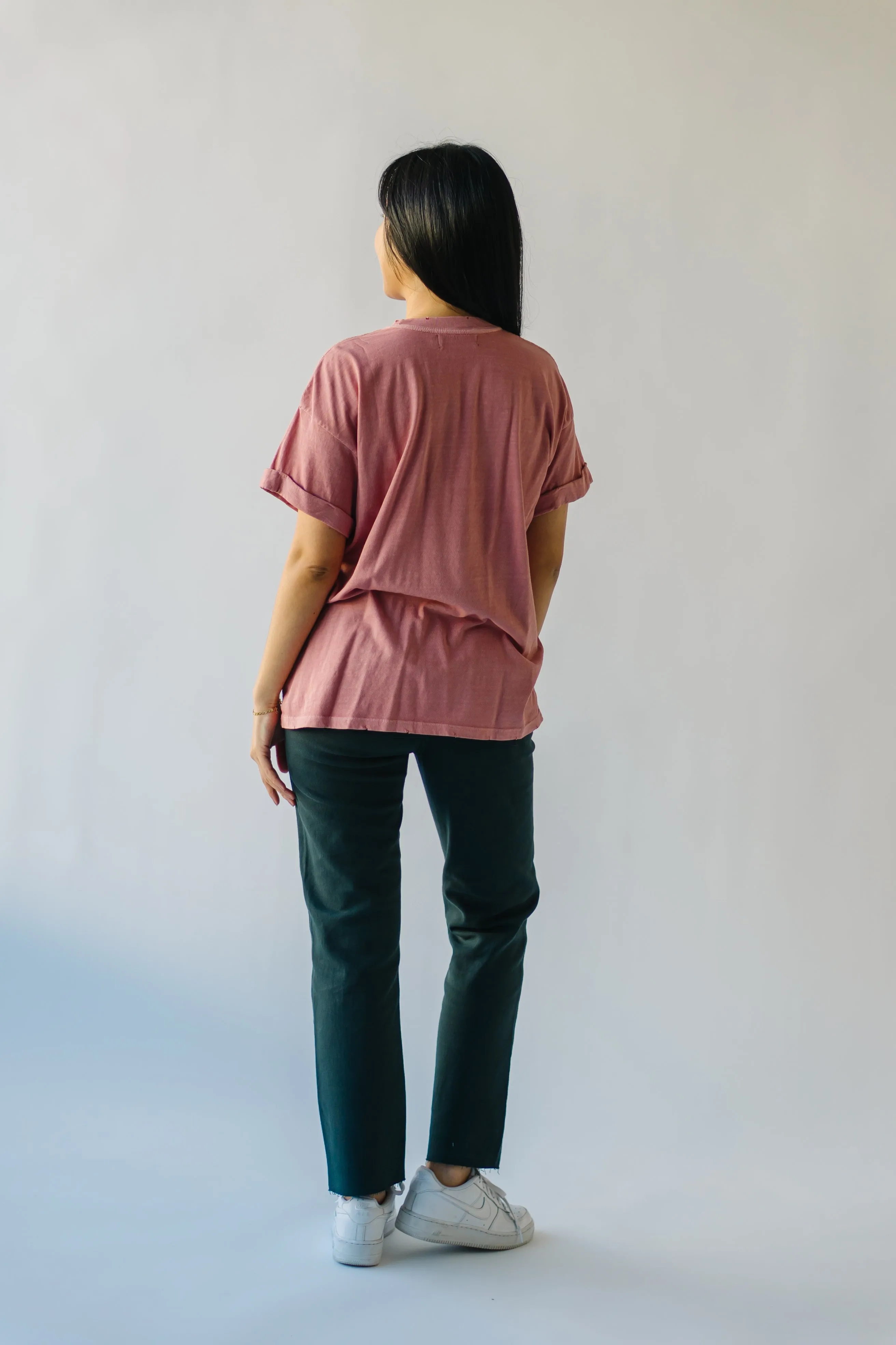 The November Chrysanthemum Tee in Dusty Pink