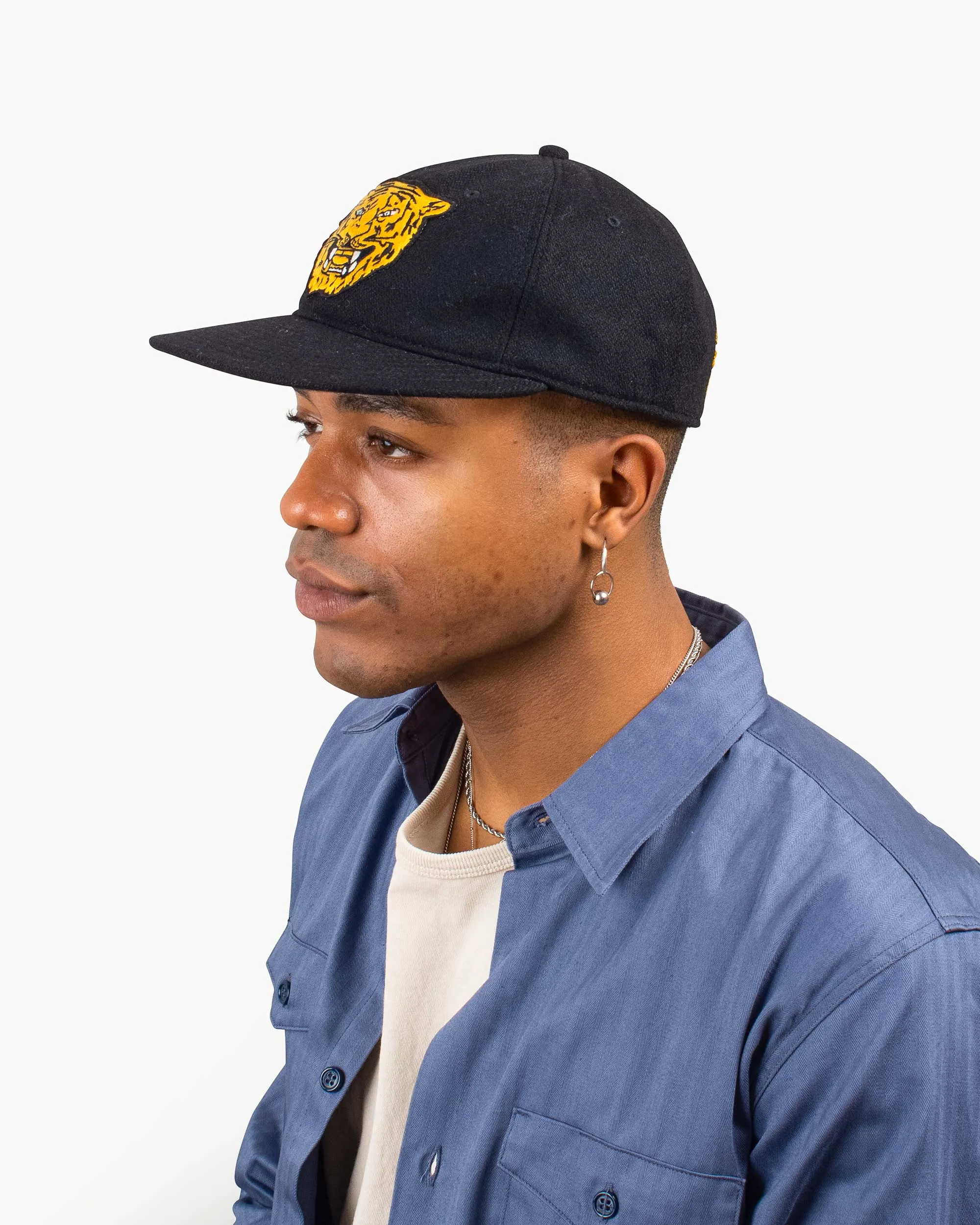 The Real McCoy's MA20108 Wool Baseball Cap / Ventura Black