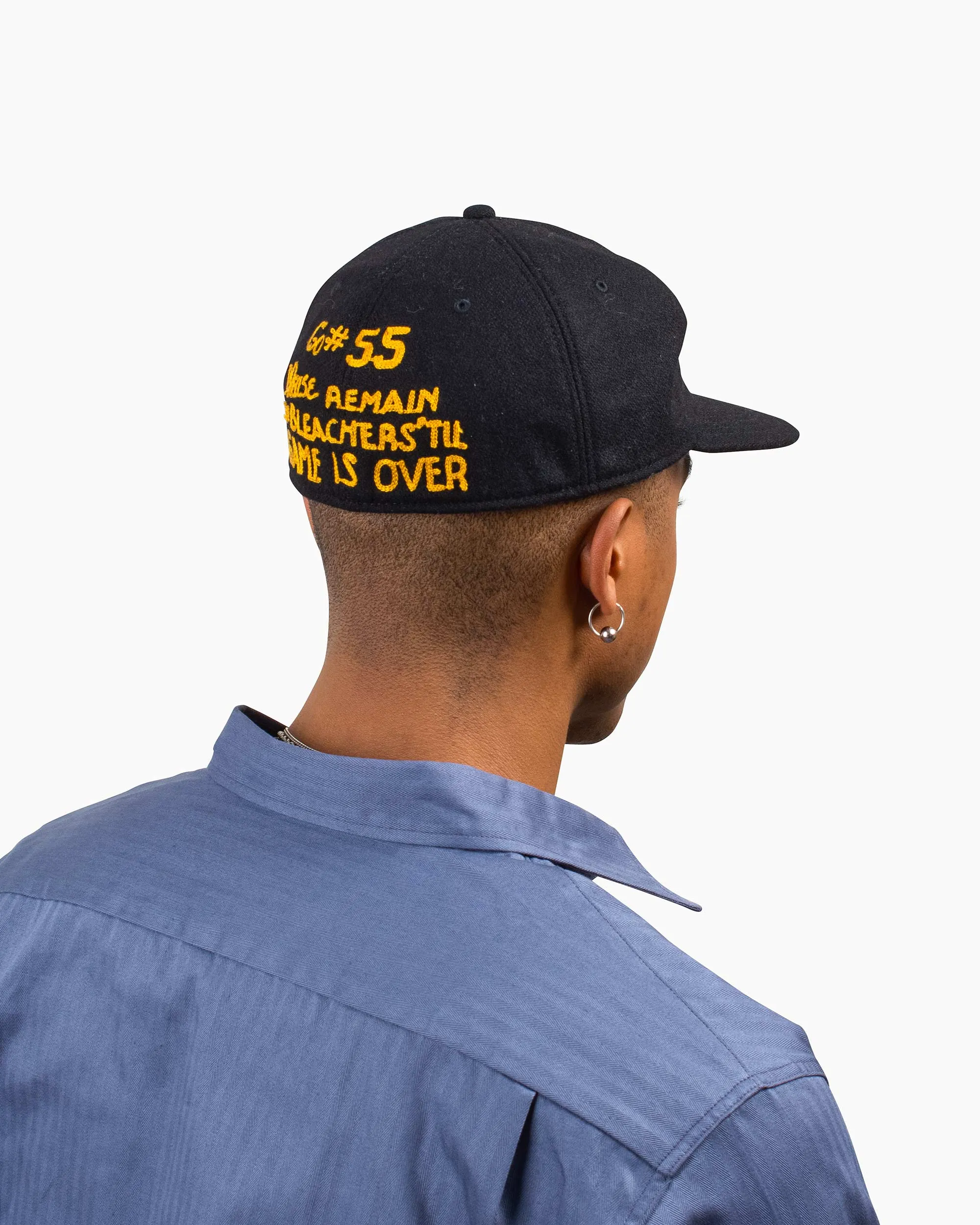 The Real McCoy's MA20108 Wool Baseball Cap / Ventura Black