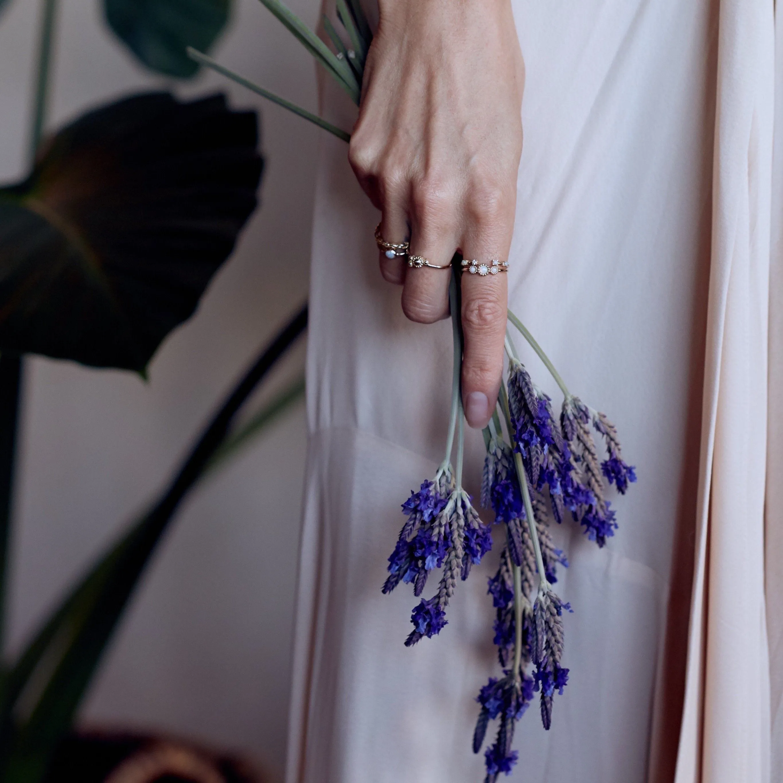 Three Flower Opal Ring