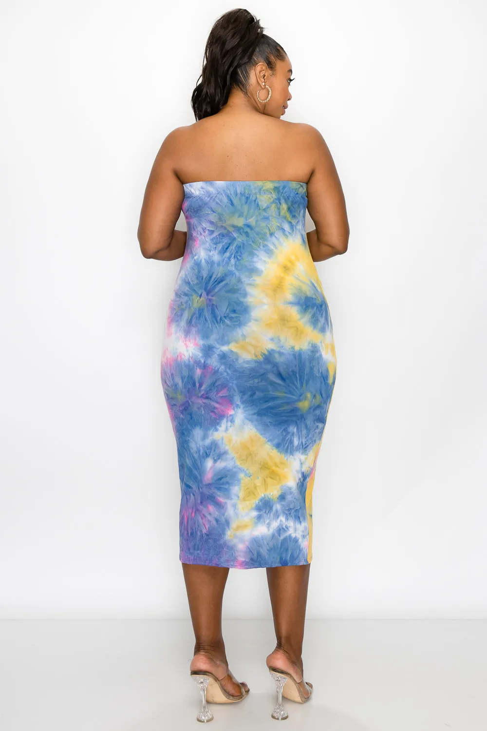 Tie Dye Basic Tube Dress