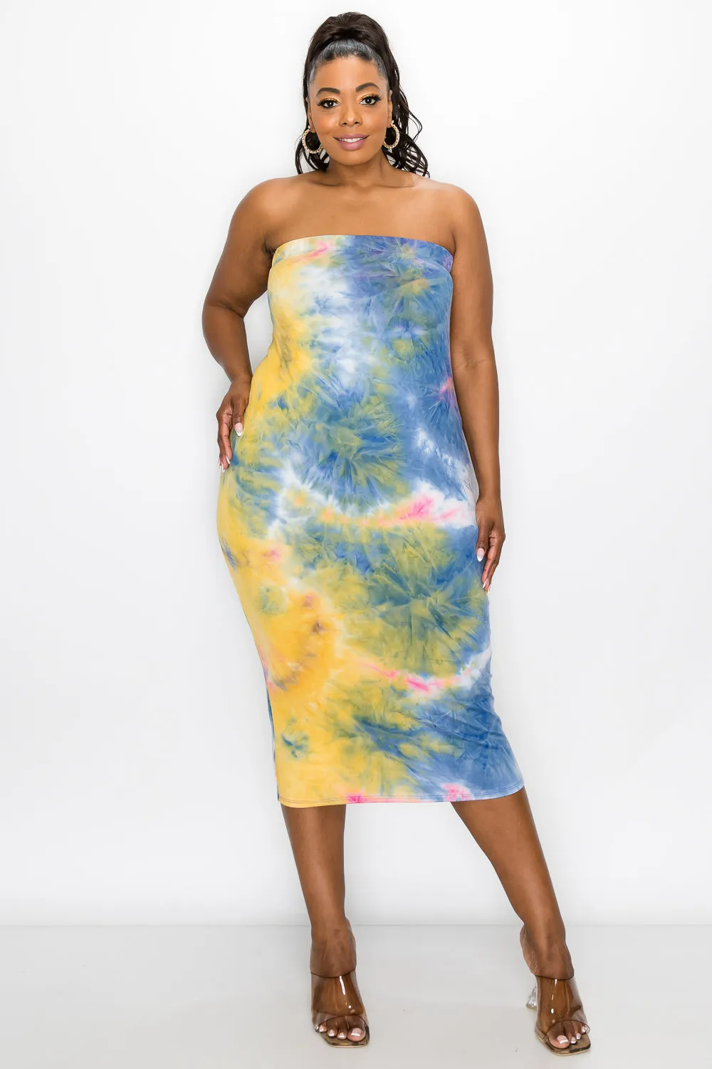 Tie Dye Basic Tube Dress