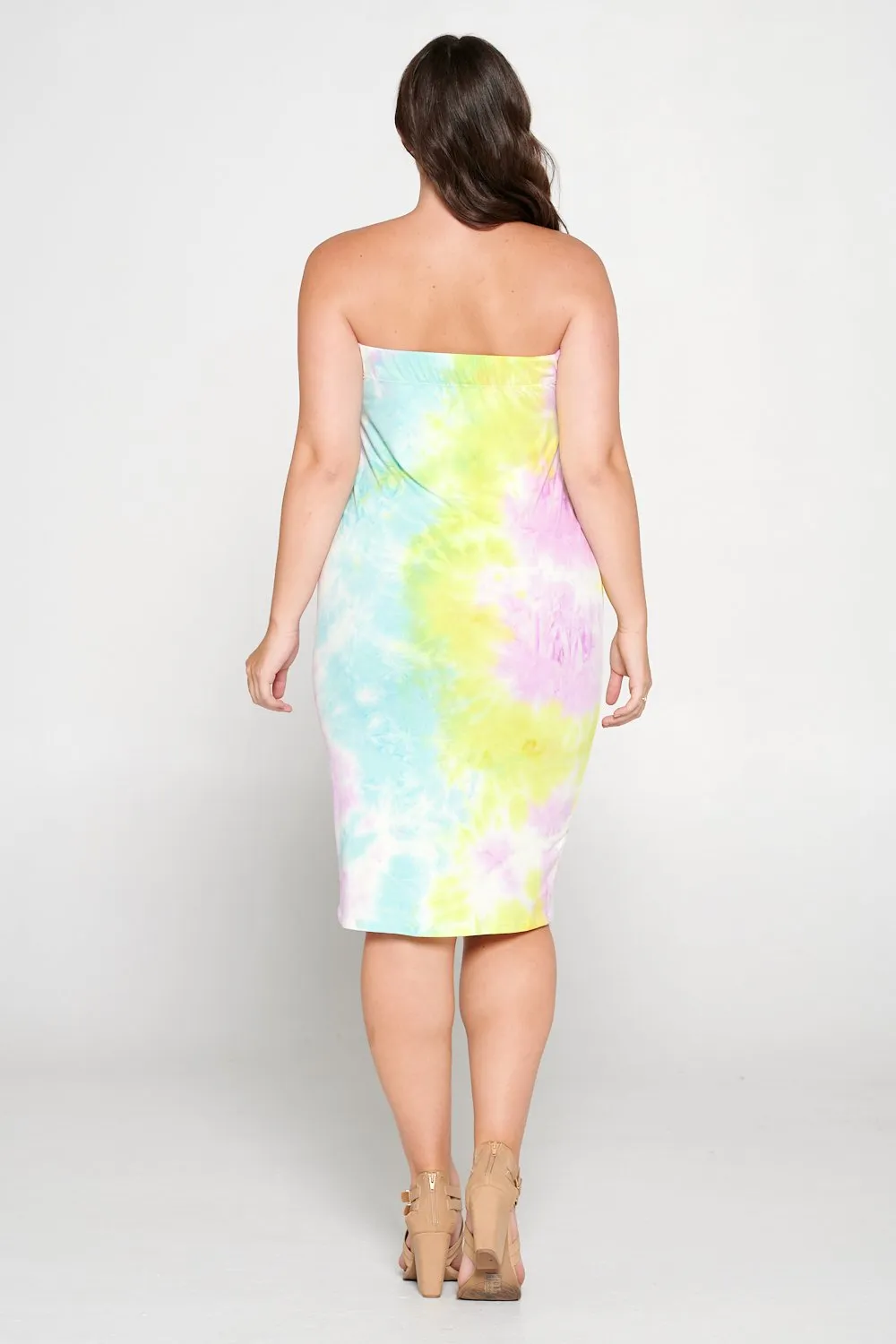 Tie Dye Basic Tube Dress