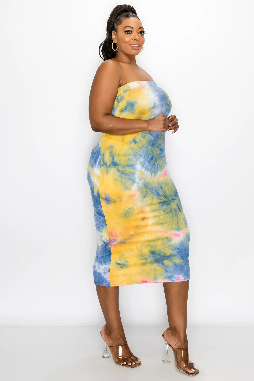 Tie Dye Basic Tube Dress