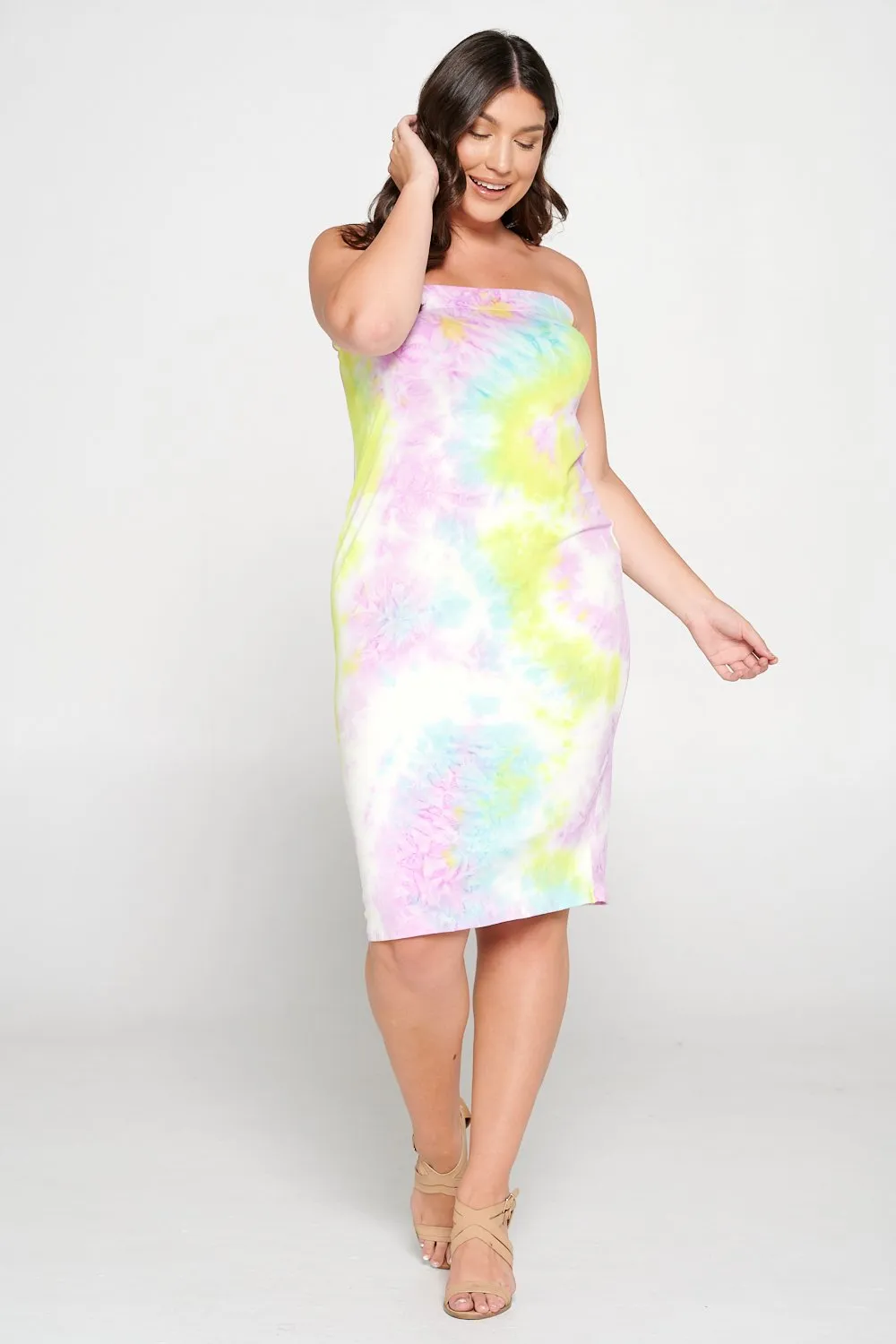 Tie Dye Basic Tube Dress