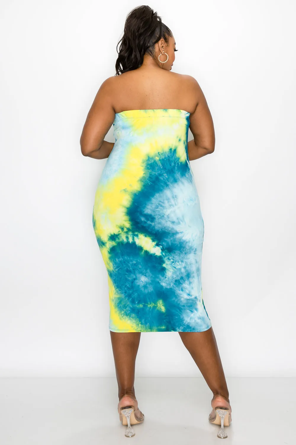 Tie Dye Basic Tube Dress