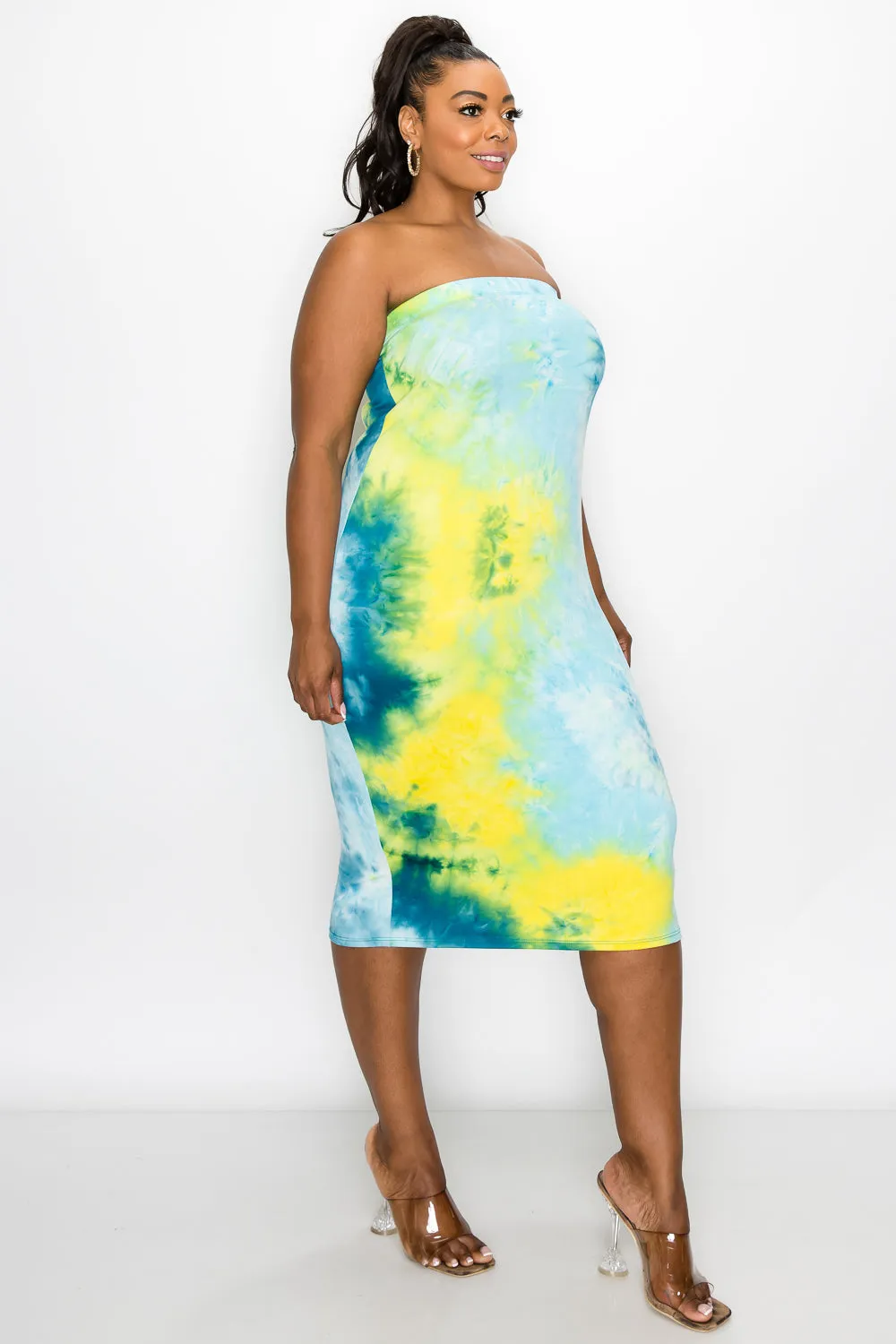 Tie Dye Basic Tube Dress