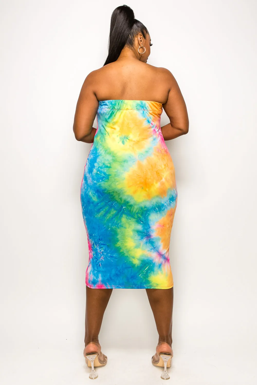 Tie Dye Basic Tube Dress