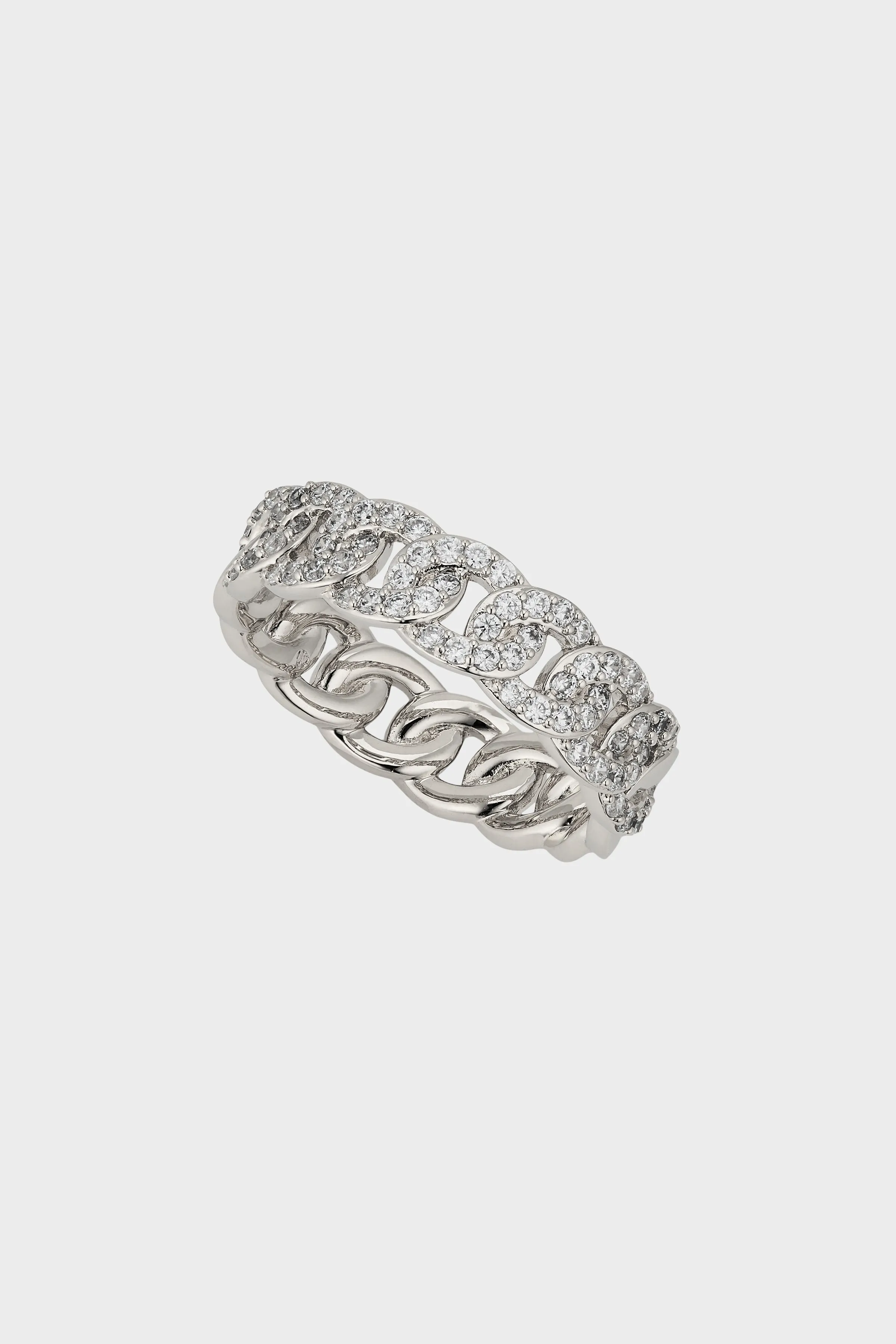 TWILIGHT PAVE CURB BAND RING