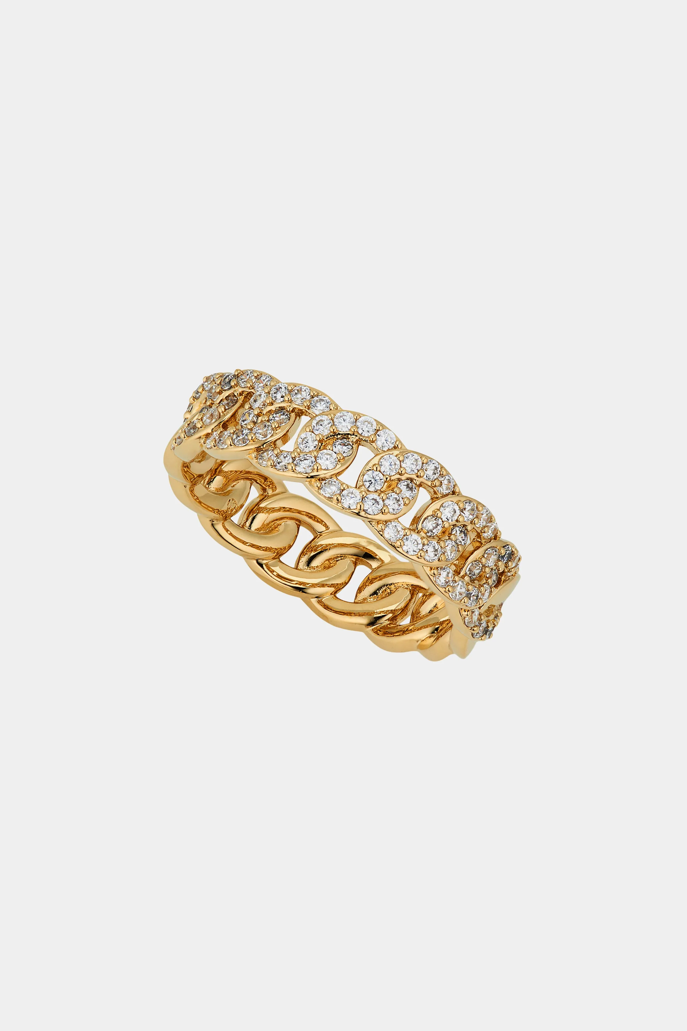 TWILIGHT PAVE CURB BAND RING