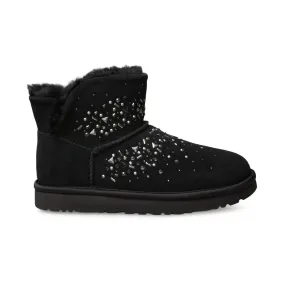 UGG Classic Galaxy Bling Mini Black Boots - Women's