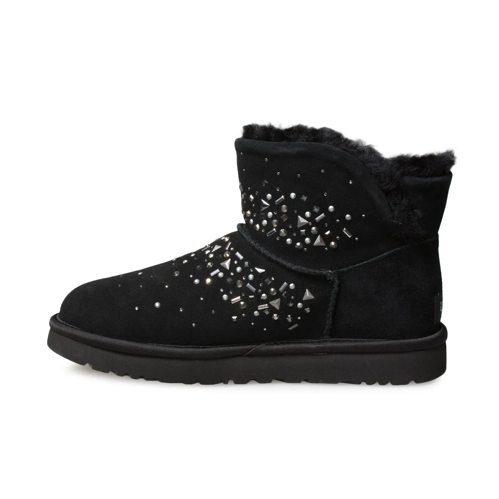 UGG Classic Galaxy Bling Mini Black Boots - Women's