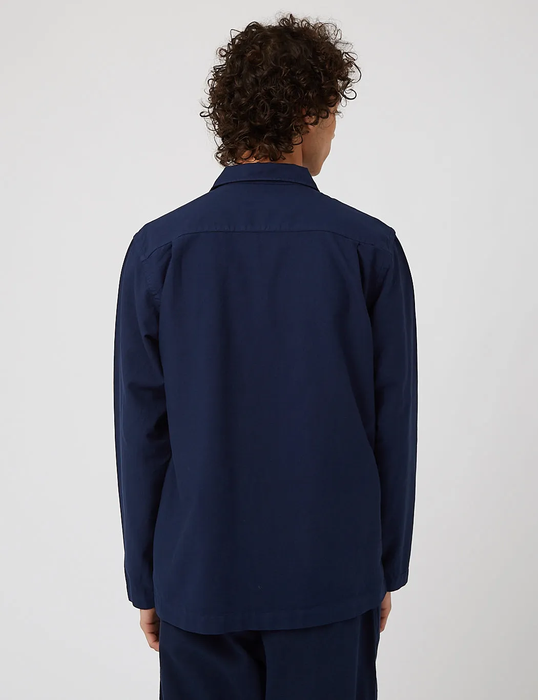 Universal Works Dockside Overshirt - Navy Blue