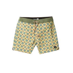 Voyager Paisley Boardshort - Mineral Yellow