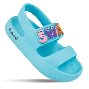 Walkaroo Kids Solid Clog Sandals  - WK374 Sky Blue