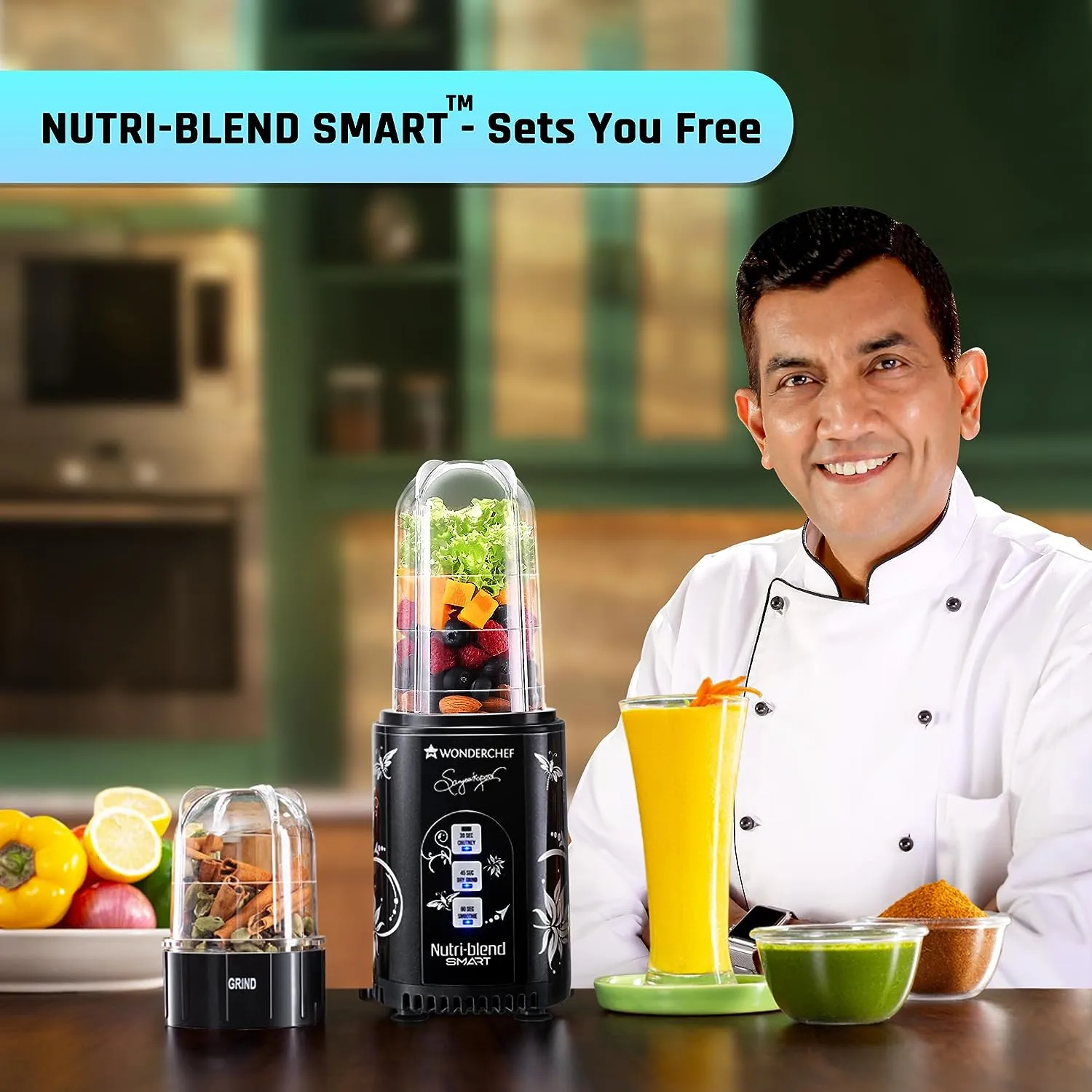 Wonderchef Nutri Blend Smart 500W - Fully Automatic Mixer Grinder | India's Best Kitchen Appliance