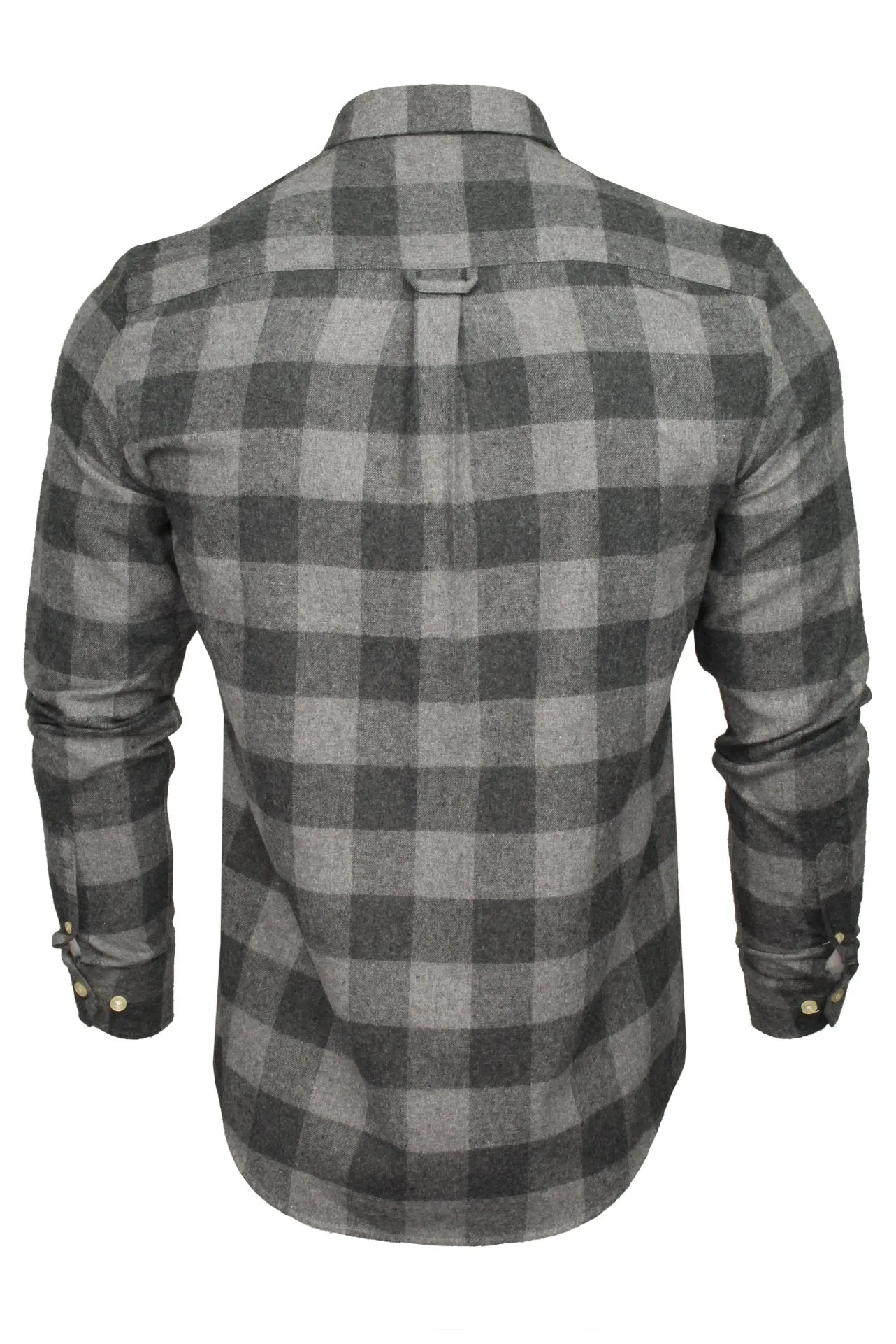 Xact Mens Soft Flannel Buffalo Check Shirt - Long Sleeved