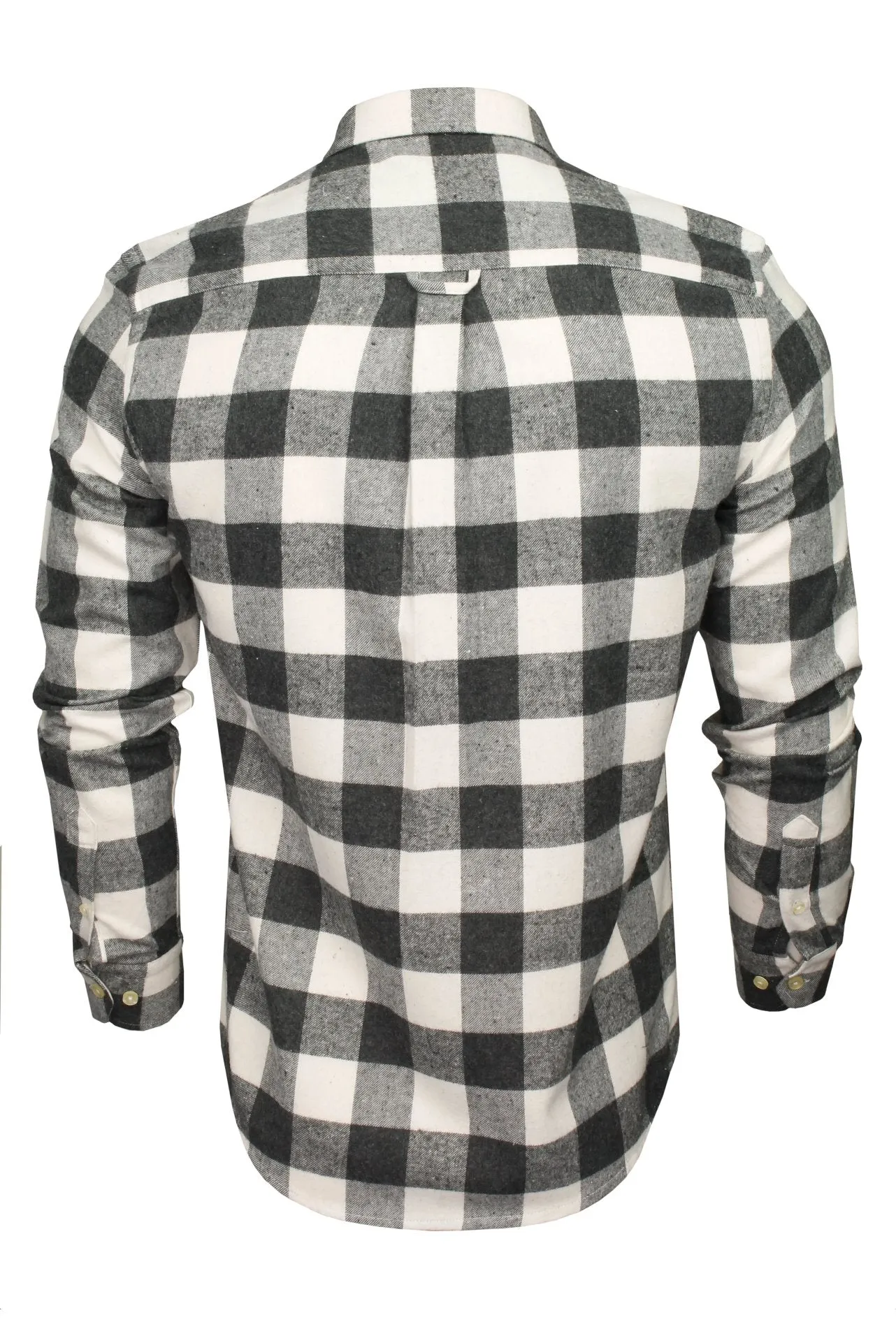 Xact Mens Soft Flannel Buffalo Check Shirt - Long Sleeved